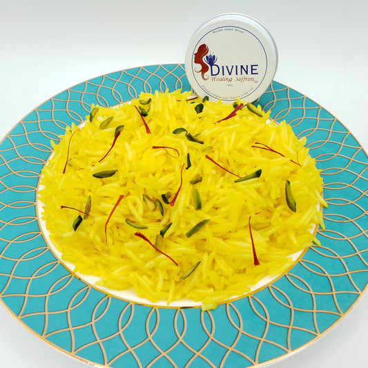 Persian White Rice with Saffron (Chelow)