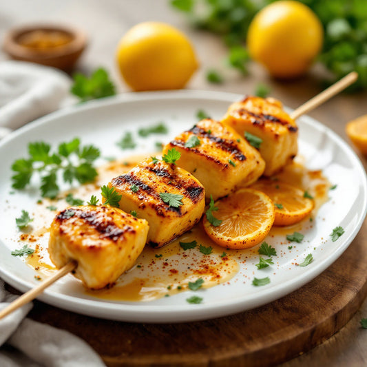 Saffron Chicken Kebab with Yogurt (Joojeh Kabab)