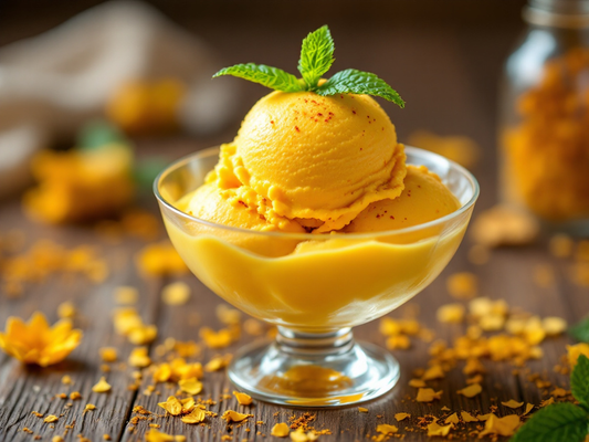 Saffron Ice Cream (Persian Style)