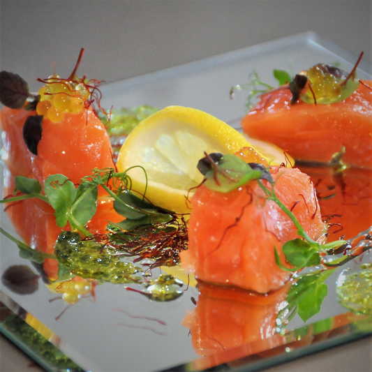 Cold Salmon with Saffron & Lemon