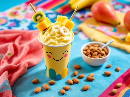 Saffron Almond Flour Ice Cream