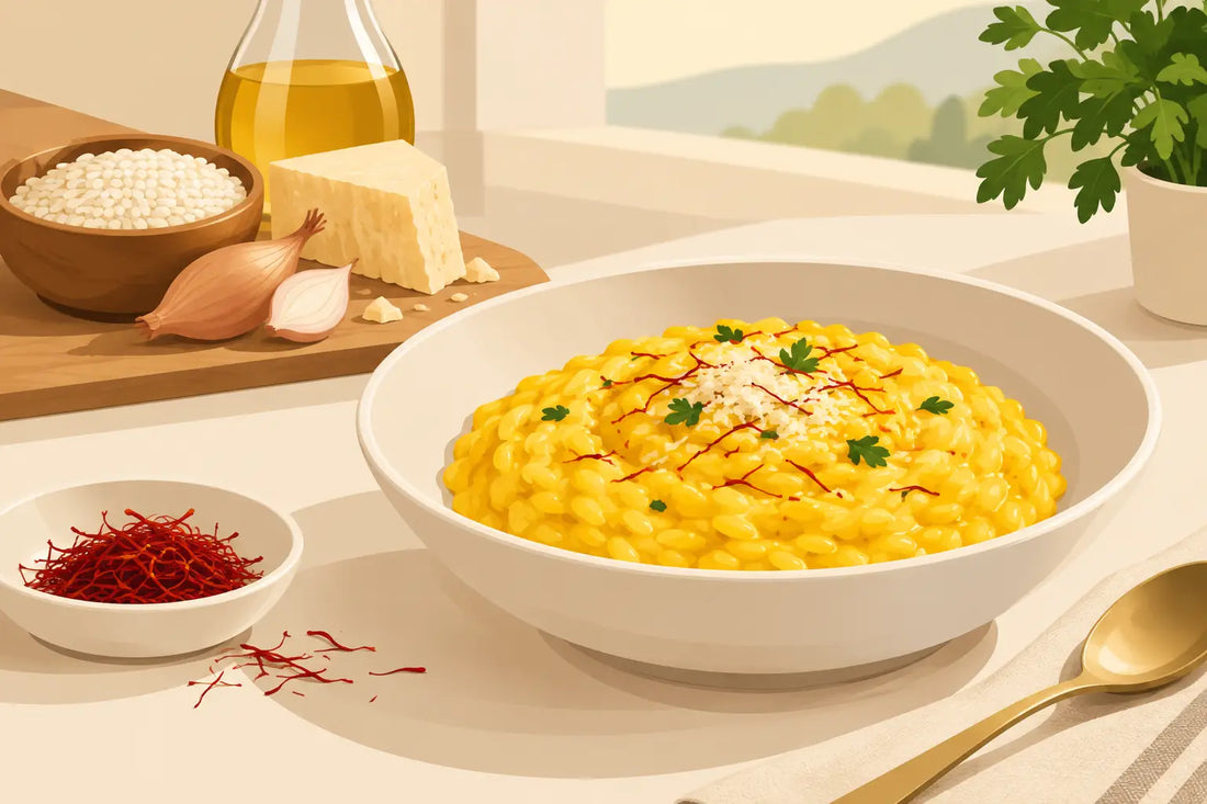 How to Cook Saffron Risotto with Golden Depth