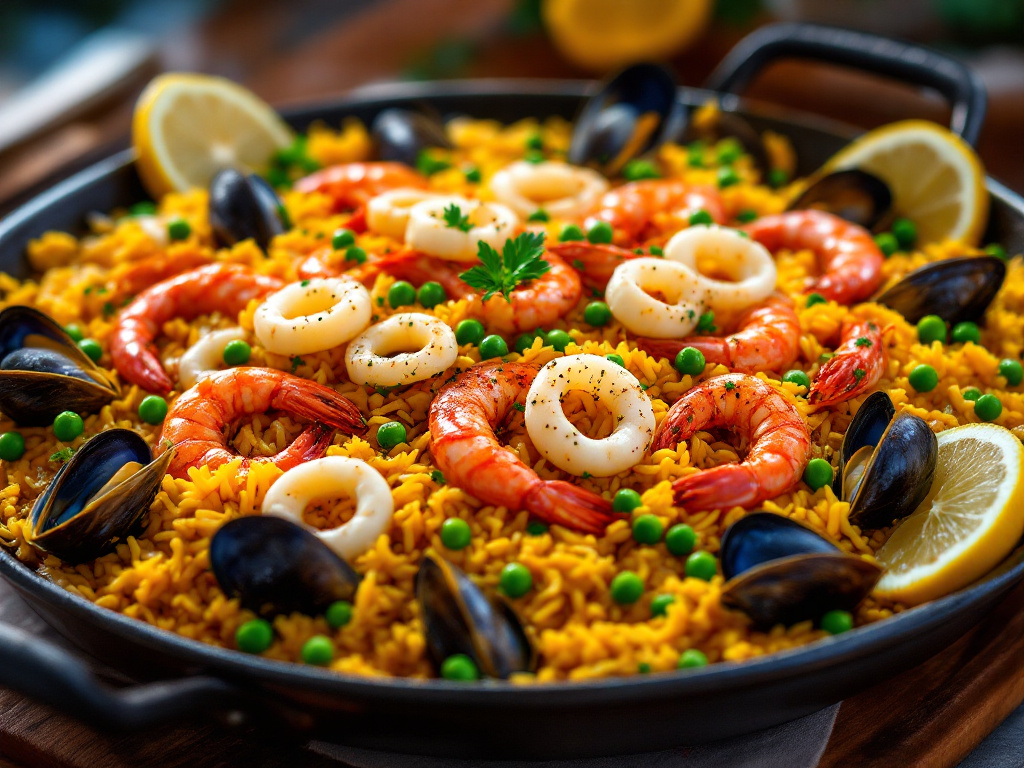 Seafood Paella with Saffron