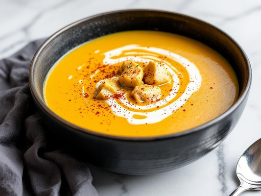 Saffron Chicken Creamy Soup