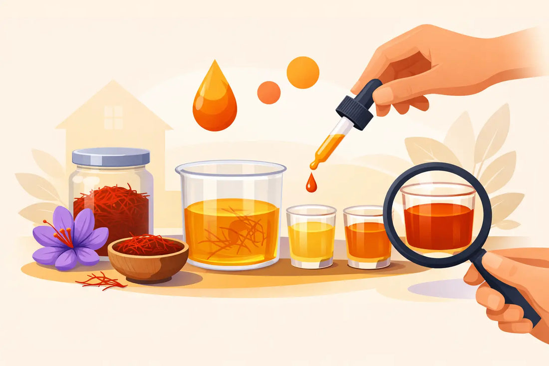 How to Identify Saffron Color Strength at Home