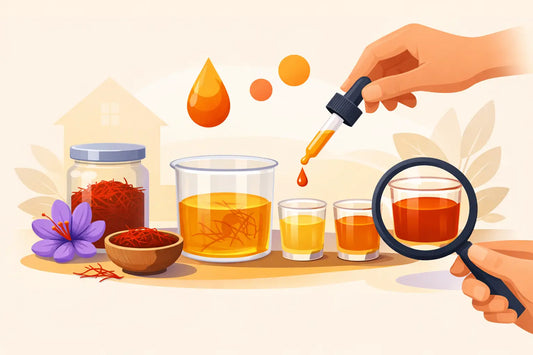 How to Identify Saffron Color Strength at Home