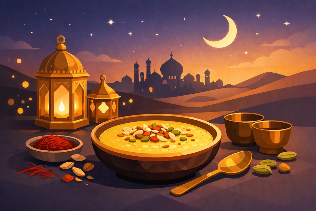 Saffron Firni Dessert Recipe for Golden Nights