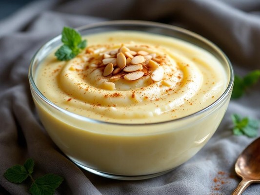 🍮 Custard with Saffron Firni & Saffron Almond Flour
