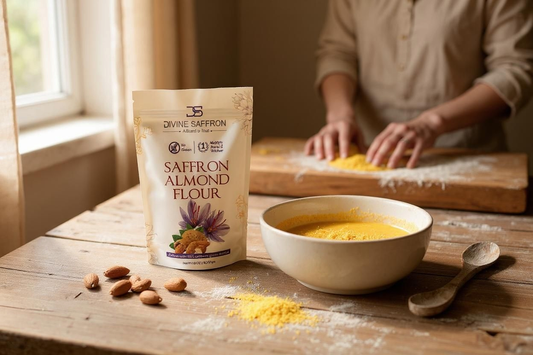 Saffron Almond Flour Cookies