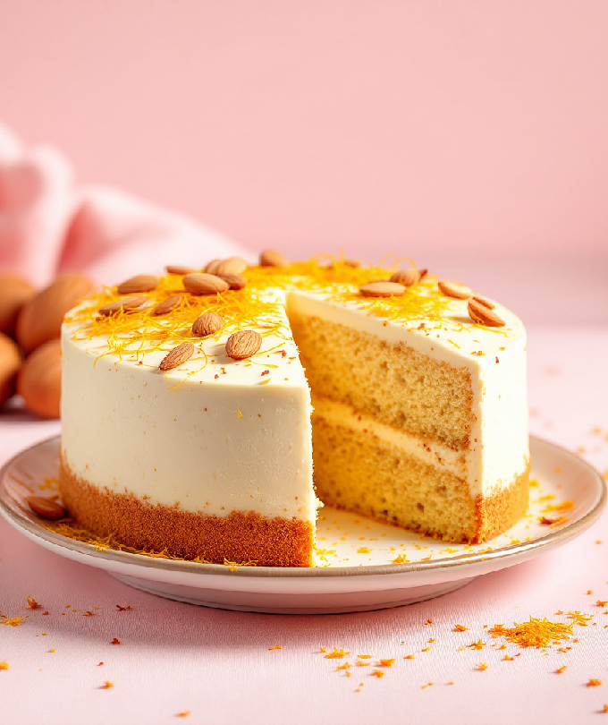 Divine Saffron – Premium Saffron Almond Flour | Gluten-Free, Award-Winning Blend | 100% California Almonds & Pure Saffron | Ideal for Baking, Desserts & Recipes | 16 oz (454 g)