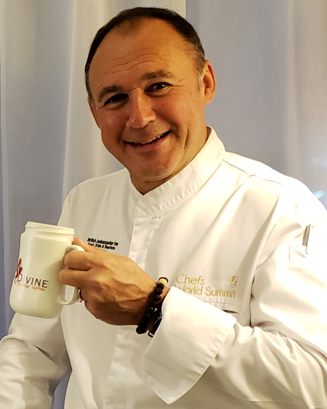Alan Coxon  TV chef, British television presenter, food archaeologist, author of five cookbooks, International judge